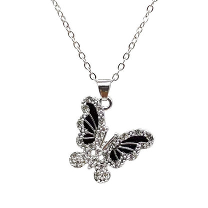 1 Piece Lady Butterfly Alloy Plating Artificial Rhinestones Women's Necklace