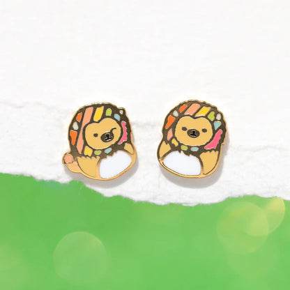 1 Pair Cartoon Style Cartoon Character Metal Enamel Women's Ear Studs