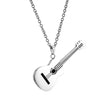 1 Piece Fashion Guitar Titanium Steel Plating Necklace