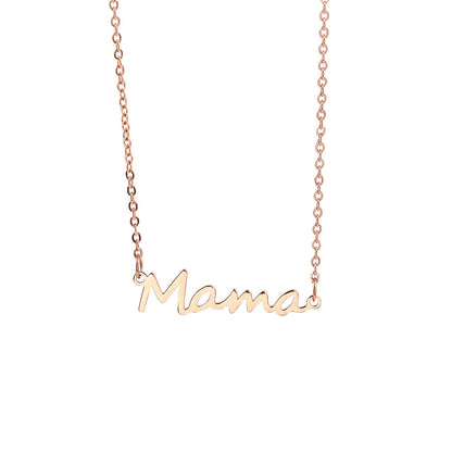 Mama Letter Alloy Titanium Steel Plating Mother's Day Women's Necklace