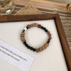 1 Piece Chinoiserie Round Wood Beaded Women's Bracelets