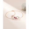 1 Piece Fashion Infinity Sterling Silver Inlay Zircon Bracelets