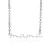 1 Piece Mama Simple Style Letter Stainless Steel Plating Hollow Out Necklace