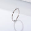 1 Piece Simple Style Geometric Sterling Silver Plating Rings