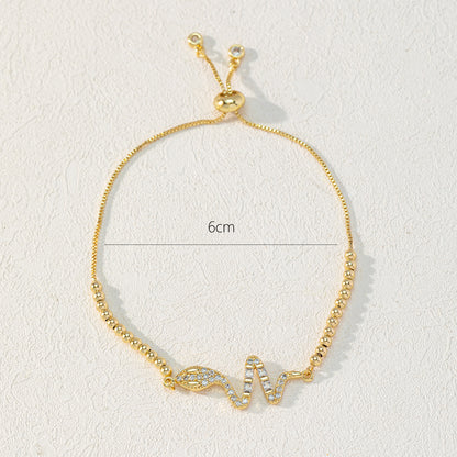 1 Piece Simple Style Animal Copper Plating Zircon Bracelets