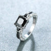 1 Piece Simple Style Square Alloy Inlay Rhinestones Women's Rings