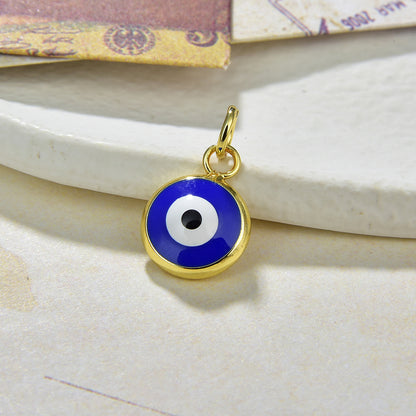 Fashion Devil's Eye Copper Enamel Pendant Necklace