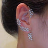 1 Piece Shiny Butterfly Alloy Plating Rhinestones Women's Ear Clips