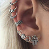 1 Set Fashion Geometric Copper Plating Artificial Pearls Turquoise Zircon Earrings