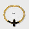 1 Piece Fashion Cross Copper Plating Zircon Bracelets