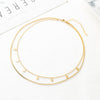 1 Piece Fashion Rhombus Stainless Steel Layered Layered Necklaces