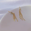 1 Pair Simple Style Geometric Freshwater Pearl Copper Inlay Zircon Drop Earrings