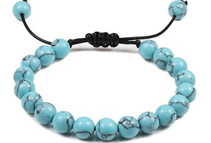 1 Piece Retro Geometric Beaded Turquoise Unisex Bracelets