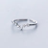 1 Piece Fashion Constellation Copper Plating Inlay Zircon Open Ring