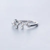 1 Piece Fashion Constellation Copper Plating Inlay Zircon Open Ring