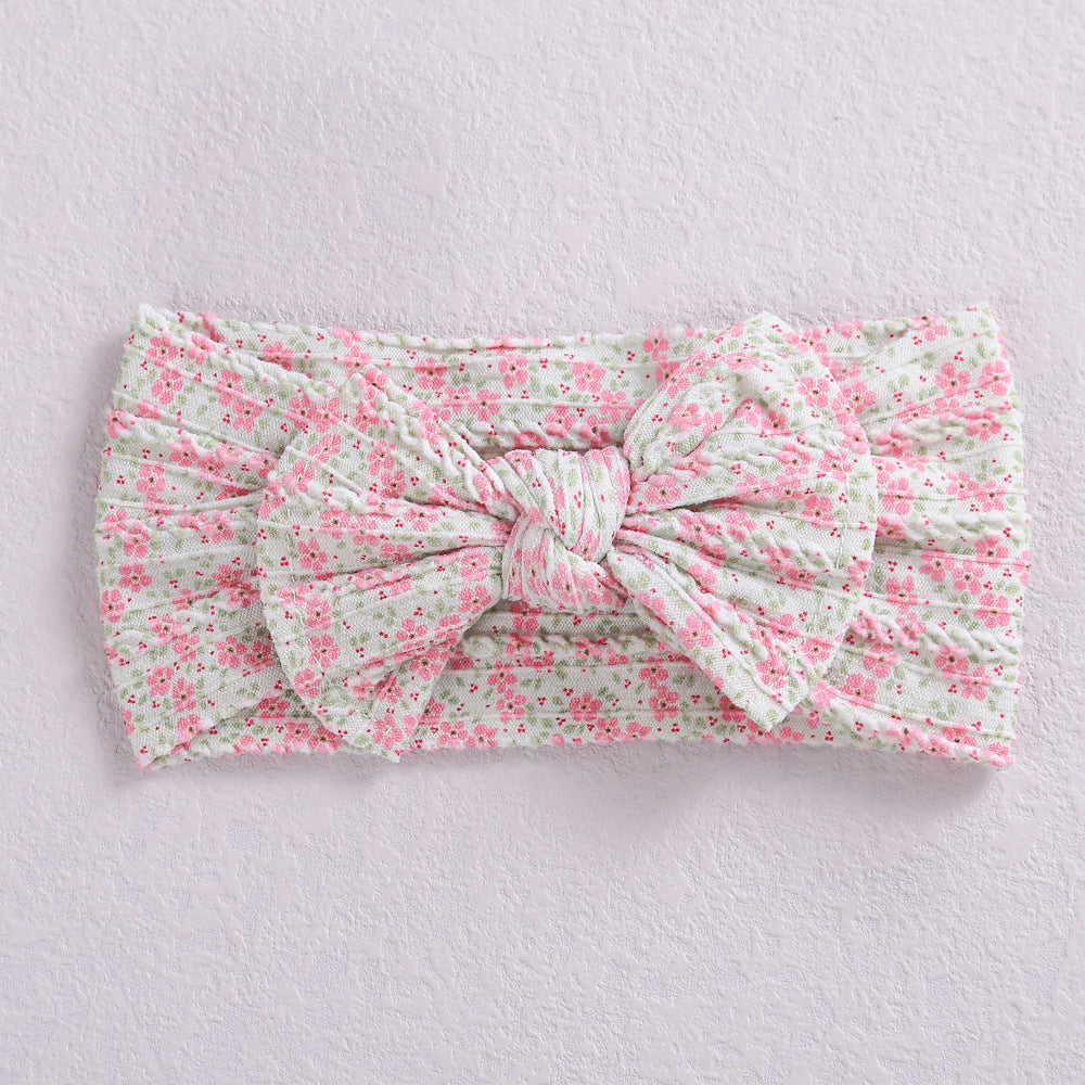 Fashion Flower Bow Knot Watermelon Nylon Printing Hair Band 1 Piece