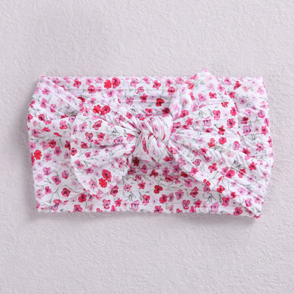 Fashion Flower Bow Knot Watermelon Nylon Printing Hair Band 1 Piece