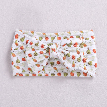 Fashion Flower Bow Knot Watermelon Nylon Printing Hair Band 1 Piece