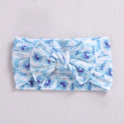 Fashion Flower Bow Knot Watermelon Nylon Printing Hair Band 1 Piece