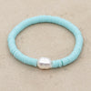 Simple Style Round Freshwater Pearl Beaded Bracelets