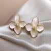 Ins Style Flower Alloy Plating Women's Earrings 1 Pair