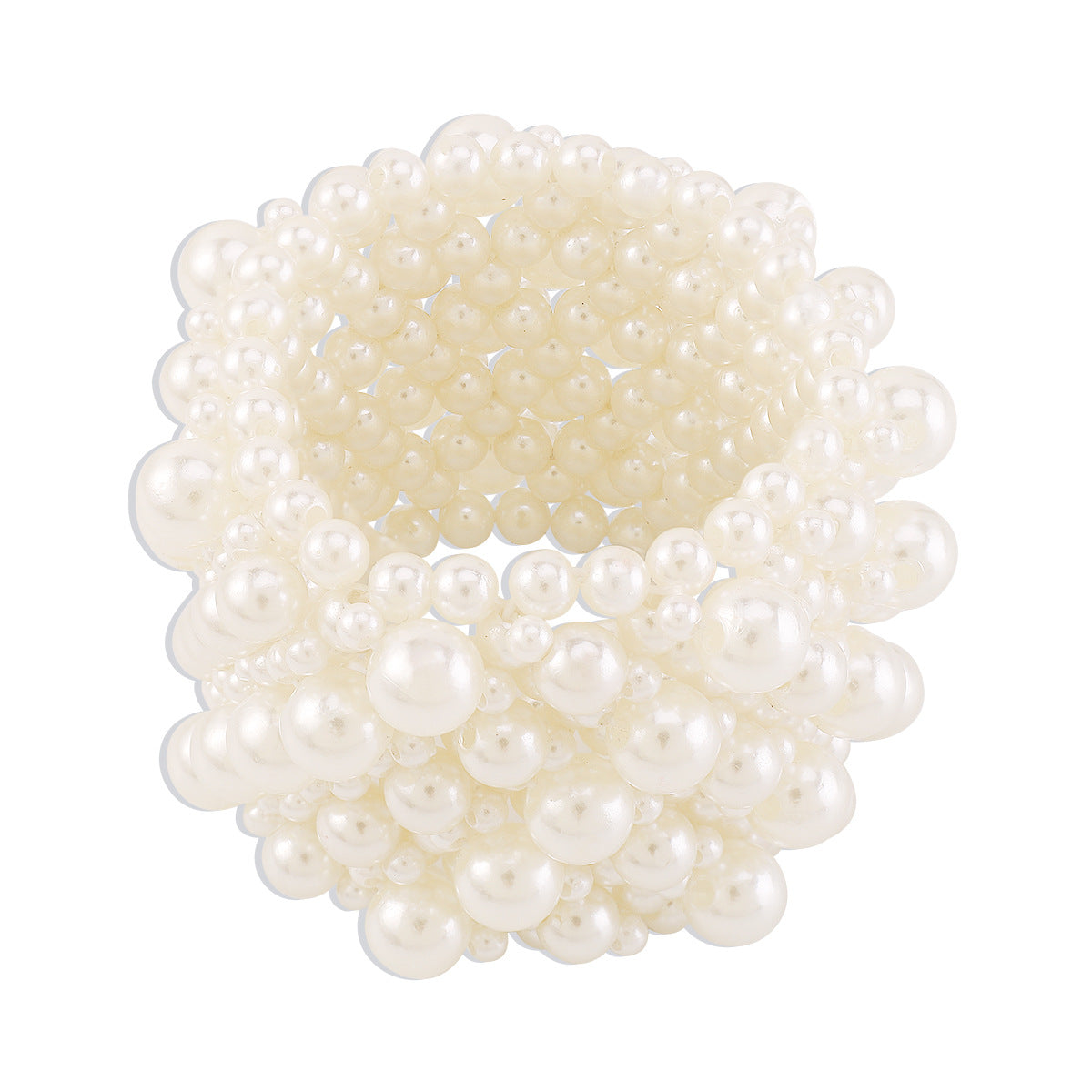 1 Piece Fashion Solid Color Imitation Pearl Beaded Women's Bangle