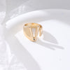 1 Piece Fashion Letter Copper Plating Hollow Out Rings