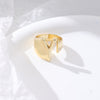 1 Piece Fashion Letter Copper Plating Hollow Out Rings