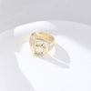 1 Piece Fashion Letter Copper Plating Hollow Out Rings