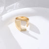 1 Piece Fashion Letter Copper Plating Hollow Out Rings