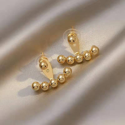 1 Pair Retro Square Oval Flower Alloy Inlay Artificial Pearls Rhinestones Women's Earrings