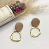 1 Pair Retro Square Oval Flower Alloy Inlay Artificial Pearls Rhinestones Women's Earrings