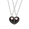 1 Pair Sweet Rainbow Heart Shape Alloy Plating Unisex Pendant Necklace