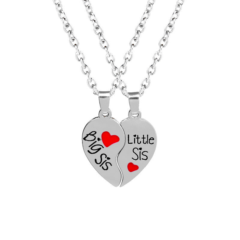 1 Piece Fashion Heart Shape Alloy Inlay Zircon Unisex Pendant Necklace