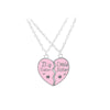 1 Piece Fashion Heart Shape Alloy Inlay Zircon Unisex Pendant Necklace