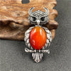 1 Piece Simple Style Owl Gem Plating Natural Stone Necklace