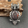 1 Piece Simple Style Owl Gem Plating Natural Stone Necklace