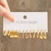 1 Set Fashion Round Square Twist Imitation Pearl Alloy Plating Women's Earrings