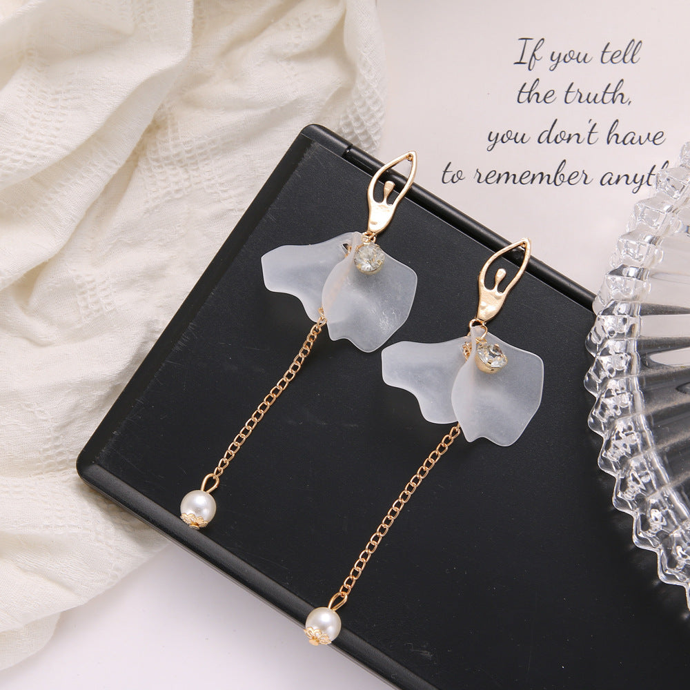 1 Pair Simple Style Flower Alloy Inlay Rhinestones Women's Earrings