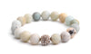 1 Piece Fashion Color Block Alloy Natural Stone Beaded Rhinestones Bracelets