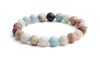 1 Piece Fashion Color Block Alloy Natural Stone Beaded Rhinestones Bracelets