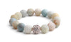 1 Piece Fashion Color Block Alloy Natural Stone Beaded Rhinestones Bracelets