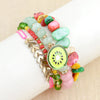 1 Set Fashion Leaf Natural Stone Plating Bracelets