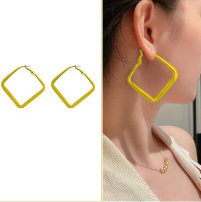 1 Pair Exaggerated Geometric Alloy Plating Women's Earrings