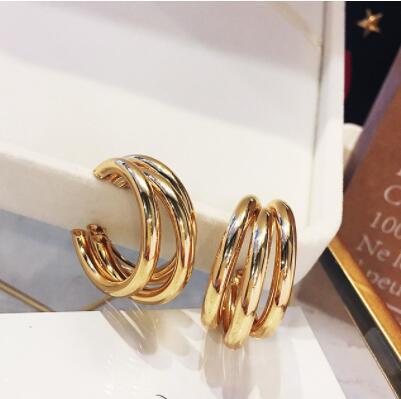 1 Pair Exaggerated Geometric Alloy Plating Women's Earrings