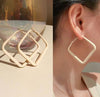 1 Pair Exaggerated Geometric Alloy Plating Women's Earrings