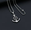 Hip-Hop Cross Star Snake Stainless Steel Alloy Plating Pendant Necklace