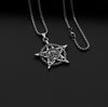 Hip-Hop Cross Star Snake Stainless Steel Alloy Plating Pendant Necklace