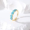 1 Piece Casual Devil's Eye Alloy Enamel Women's Open Ring