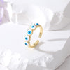 1 Piece Casual Devil's Eye Alloy Enamel Women's Open Ring